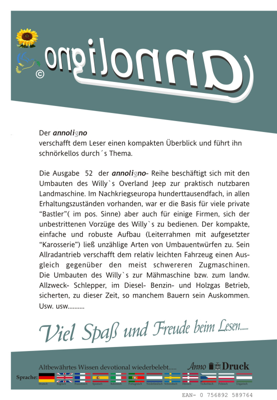 Willy´s Overland Jeep BTC Umbau zur nachkriegs Allrad Mähmaschine, Allzweck Diesel- Benzin oder Holzgas Schlepper  - annoligno 52
